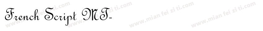 French Script MT字体转换